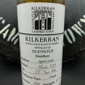 Kilkerran 12 Jahre Triple Distilled for Drambusters Dumfries 60,4% label