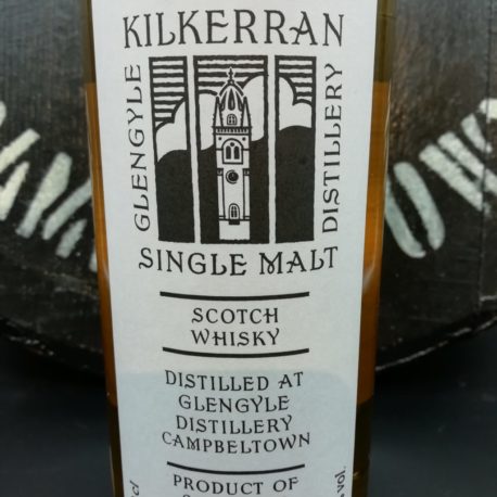 Kilkerran Work in Progress  WIP 1 white front label