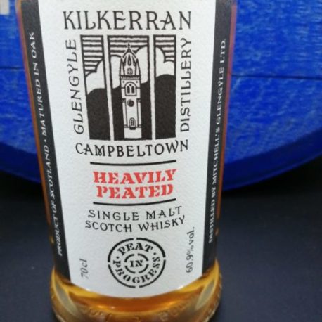 Kilkerran Heavily Peated Batch 2 front view detail