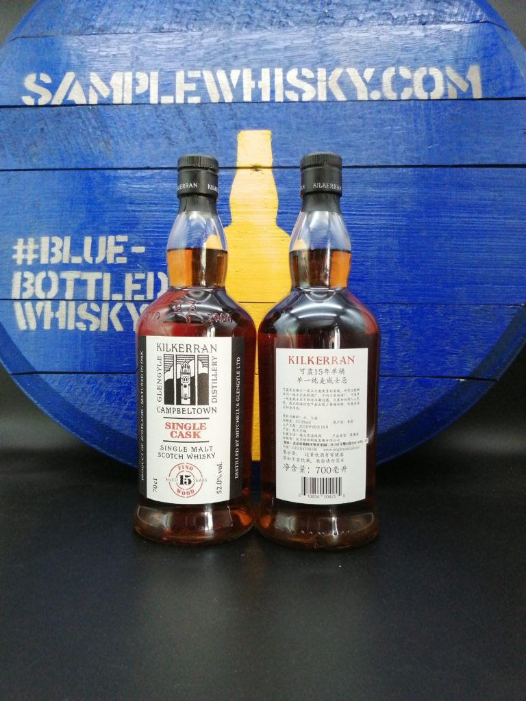 Kilkerran 15 yo SMCC China Front and Back label 52,0 Fino