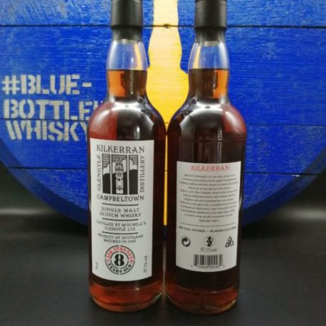 Kilkerran 8 Cask Strength Batch 4 Front and Back european Label Code 19/357