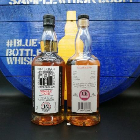 Kilkerran 15 yo Distillery Exclusive Front and Back label Rum 53,2